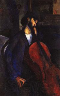 Amedeo Modigliani The Cellist Norge oil painting art